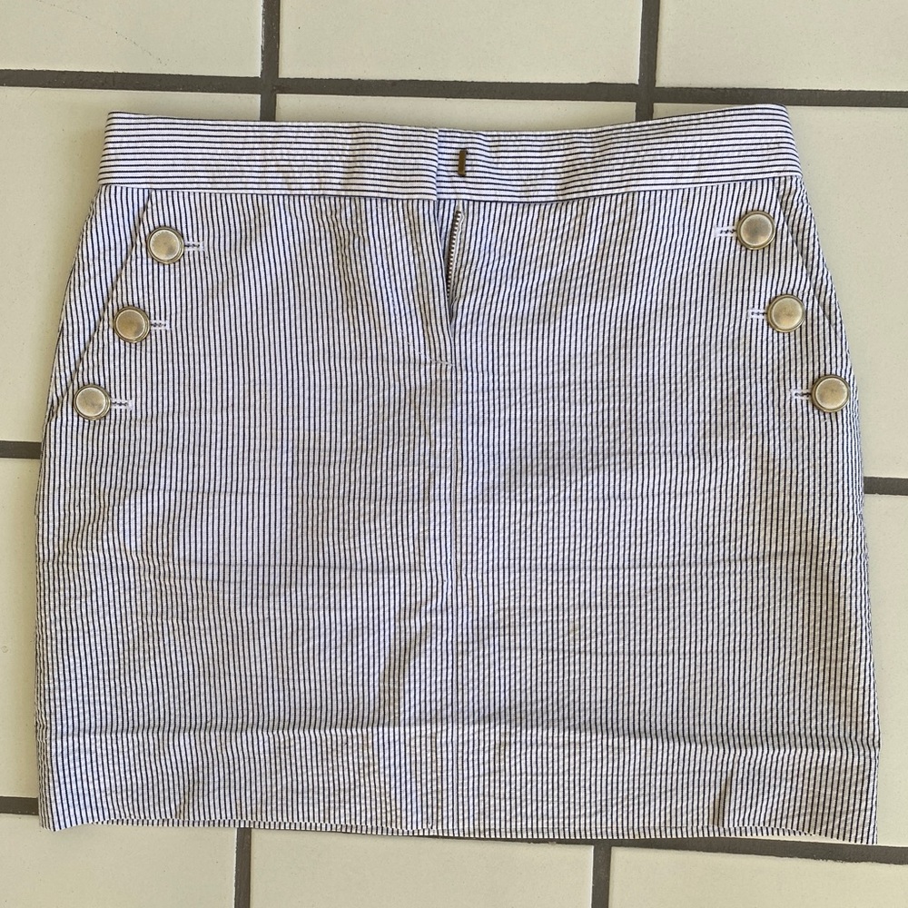 J. Crew Seersucker Skirt